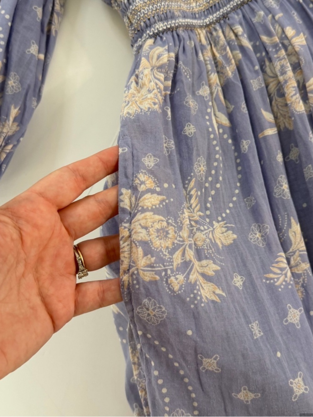 Free People Lavender Floral Wrap Maxi Dress - Picture 7 of 12
